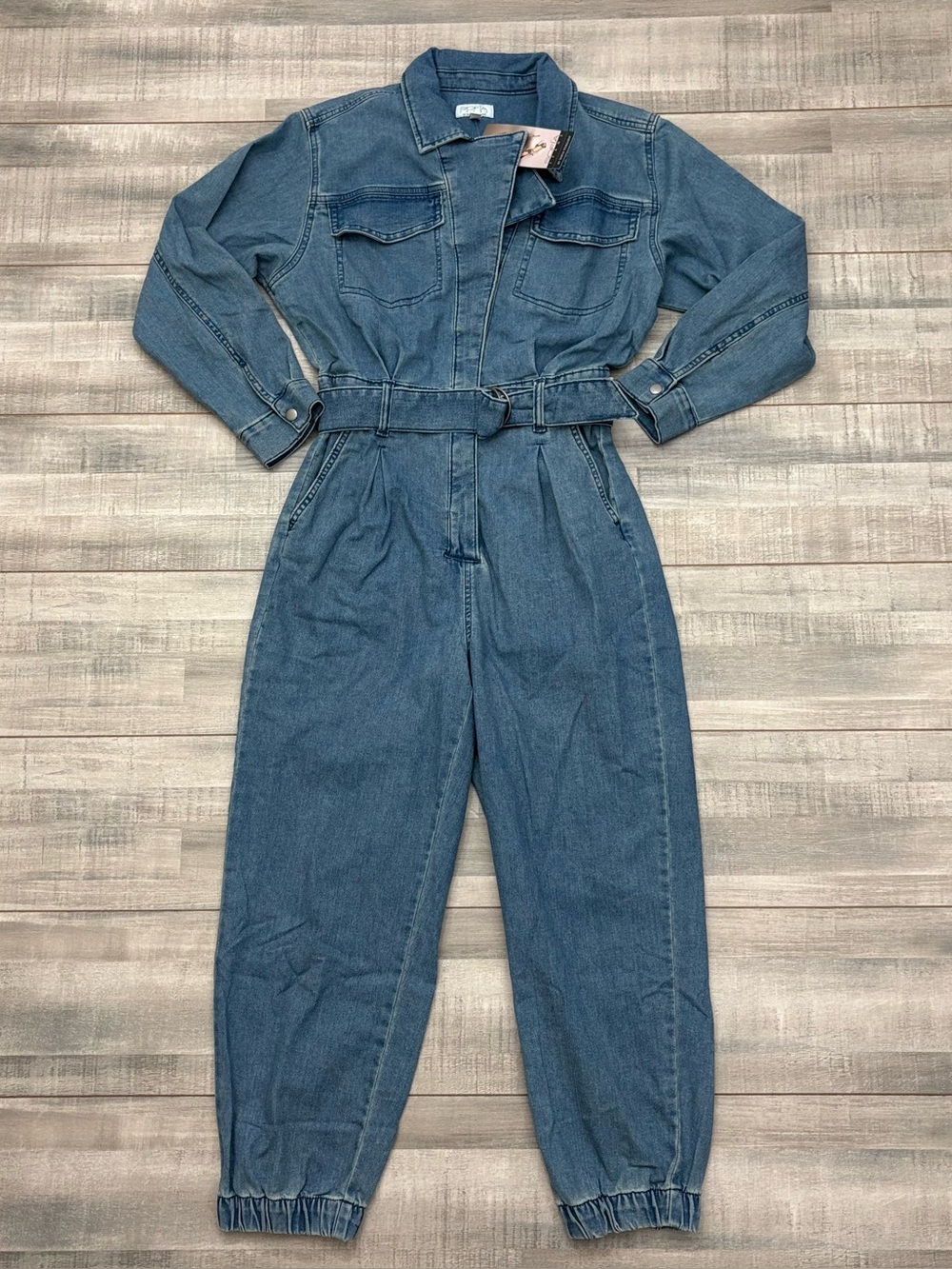 Sofia Vergara Jeans Women’s Denim Boiler Suit Jumpsuit 25” Inseam Size Small NWT